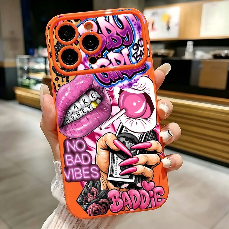 Phone Accessories Kiosk - Hip Hop Pink Lips Baby Girl