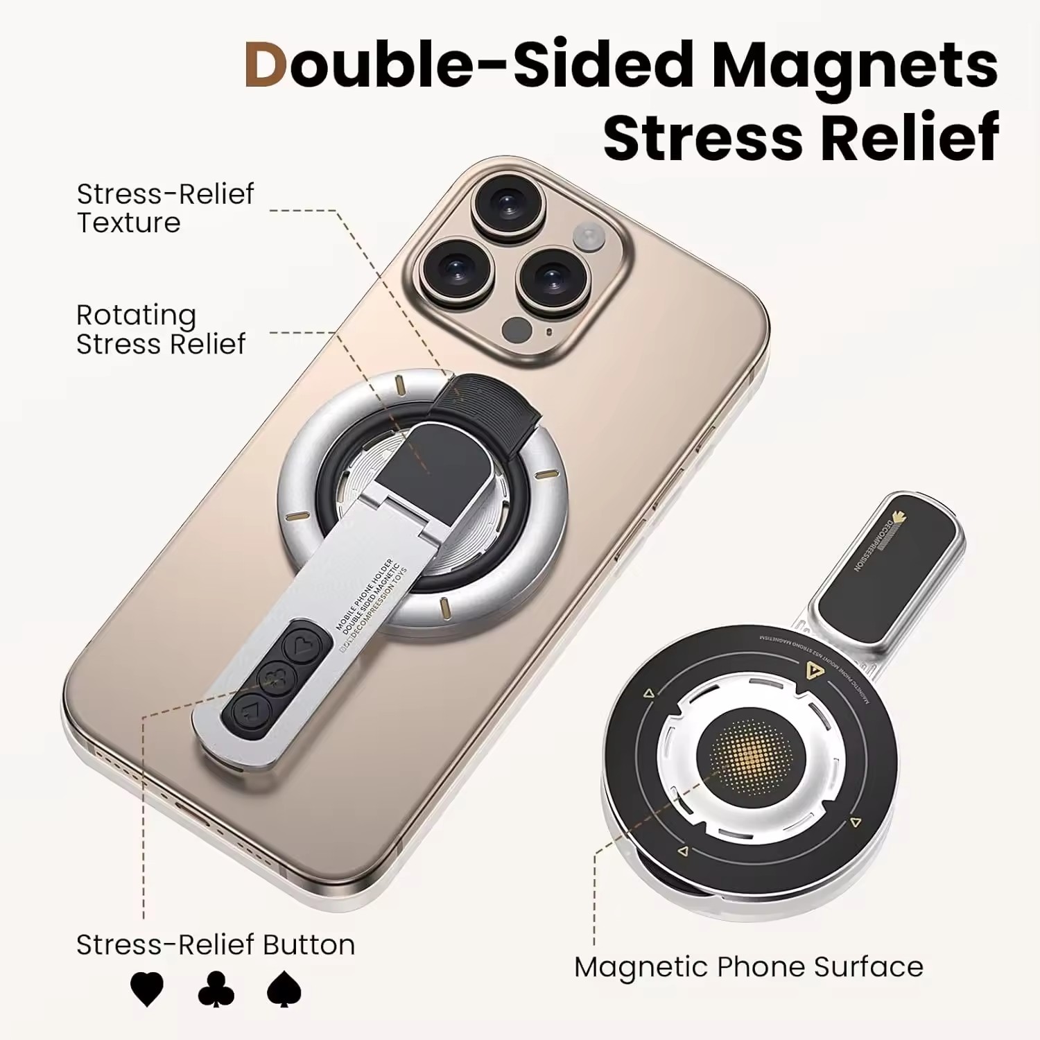 Double Sided Magnetic Finger R - огляд і ціна Phone Accessories Men
