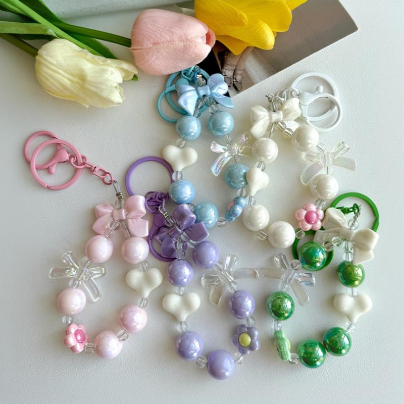NEW Candy Color Heart Bow Bead - огляд і ціна Phone Accessories For Teen Girls