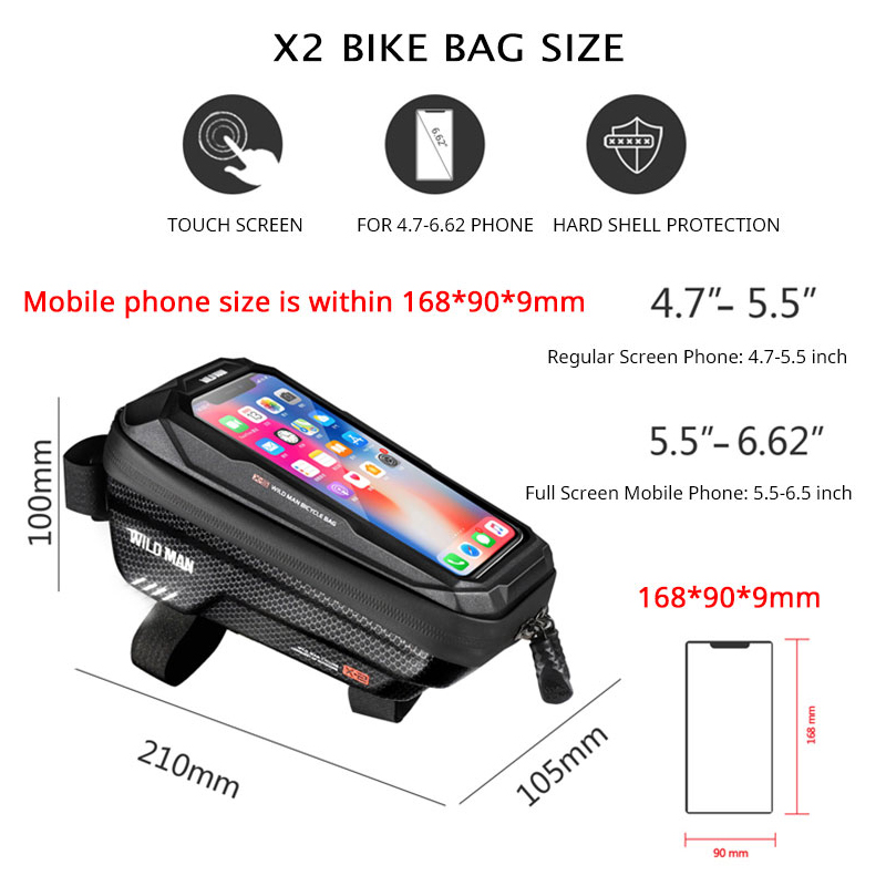 WILD MAN Bike Bag Front Cyclin - огляд і ціна Youtube Phone Accessories
