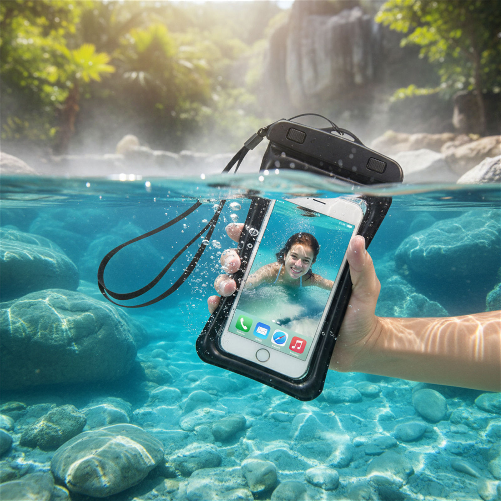 Blue Black Waterproof Phone Ba - огляд і ціна Phone Accessories Men