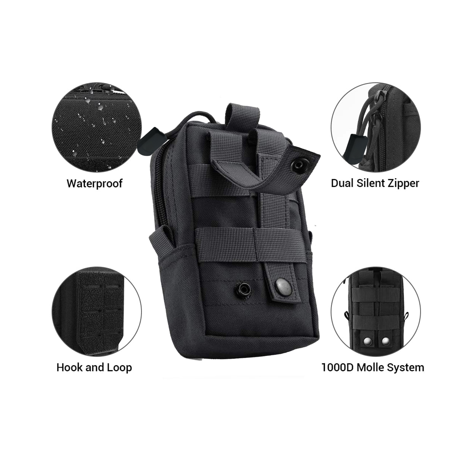 Tactical Molle Pouch Waist Bag - огляд і ціна Phone Accessories Men