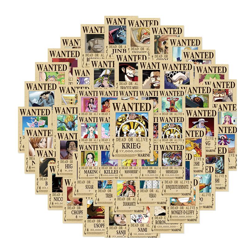 140pcs One Piece Bounty Sticke - огляд і ціна Phone Accessories Poster