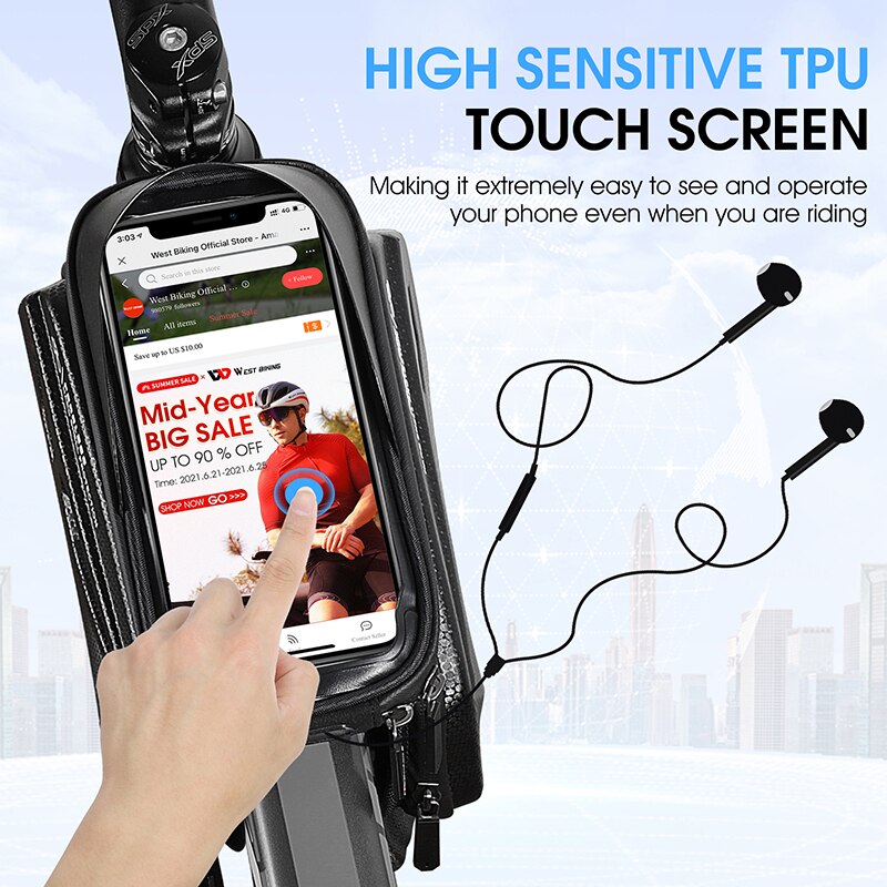 WEST BIKING Bicycle Top Tube B - огляд і ціна Youtube Phone Accessories