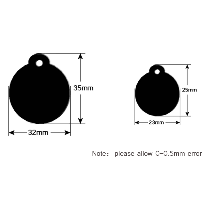 100 pcs Aluminum Cat ID Tag Ro - огляд і ціна Phone Accessories Names