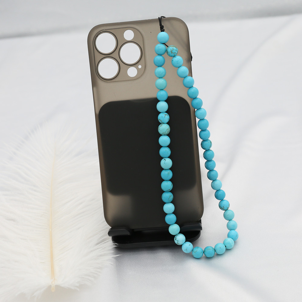 8MM Blue Turquoise Beaded Mobi - огляд і ціна Phone Accessories Men