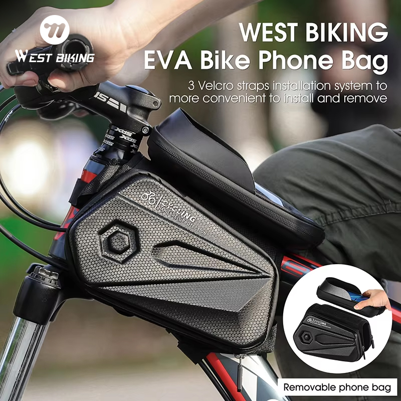 WEST BIKING Bicycle Bag Front  - огляд і ціна Youtube Phone Accessories