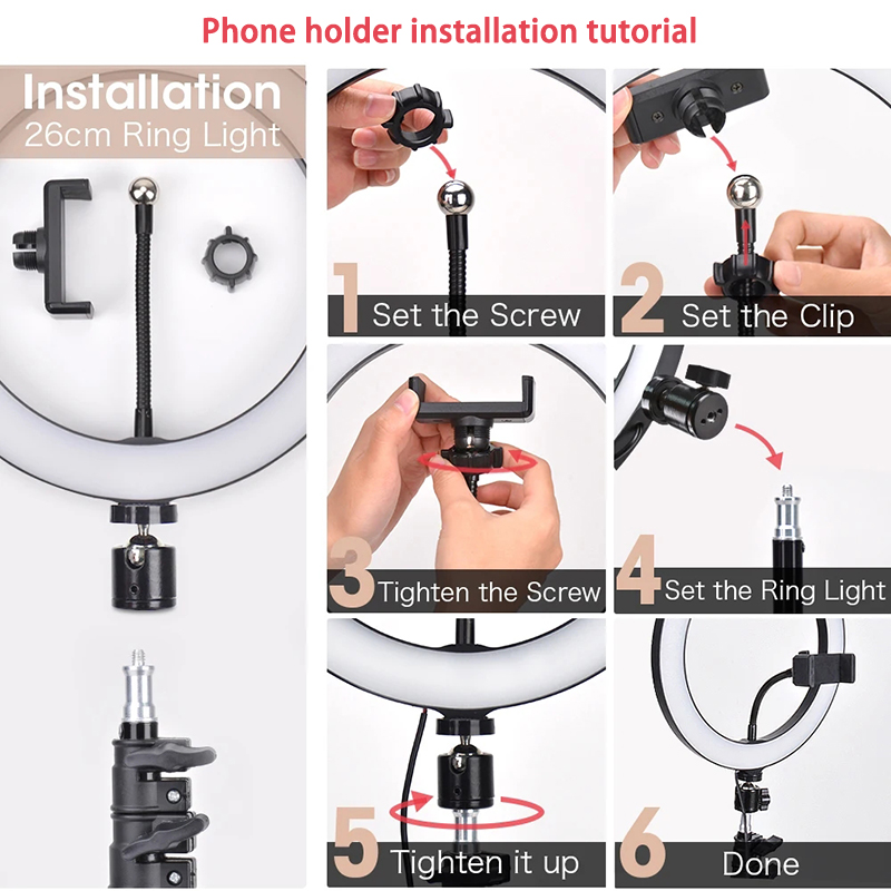 16cm 26cm 33cm LED Ring Lights - огляд і ціна Youtube Phone Accessories